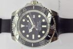 NEW UPGRADED Replica Rolex Deepsea DSSD Black Rubber Strap Watch